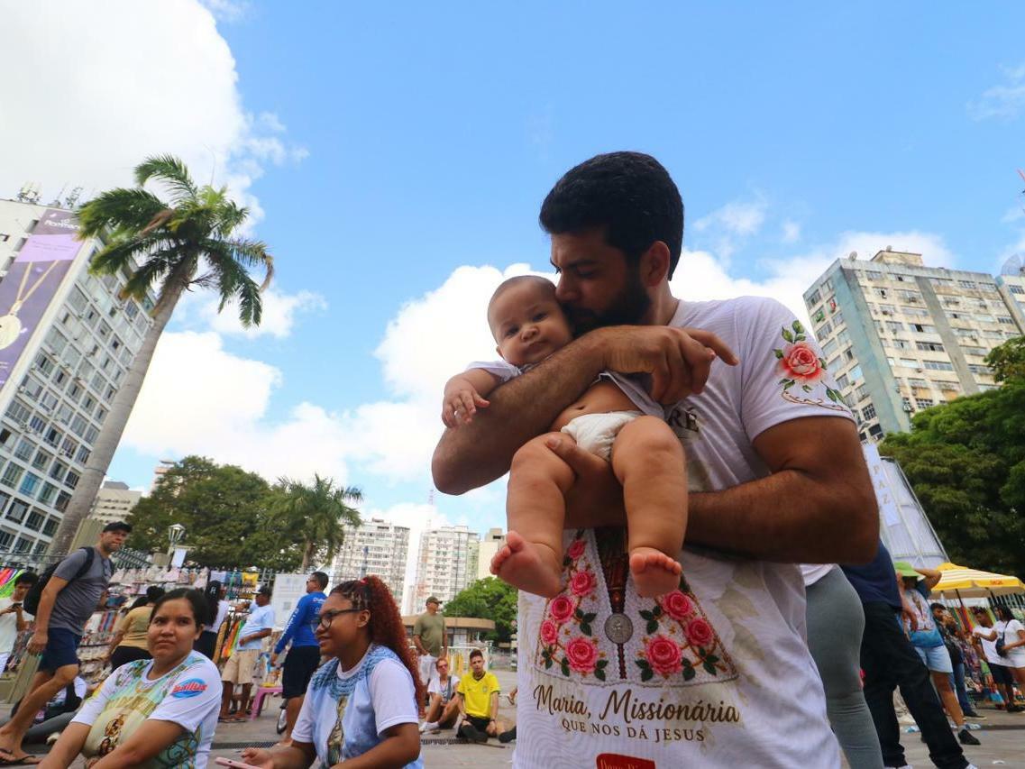 Lailton dedicou a caminhada em agradecimento a saúde da família